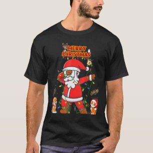 Santa Claus Dabbing Süßer Hund und Katze T-Shirt