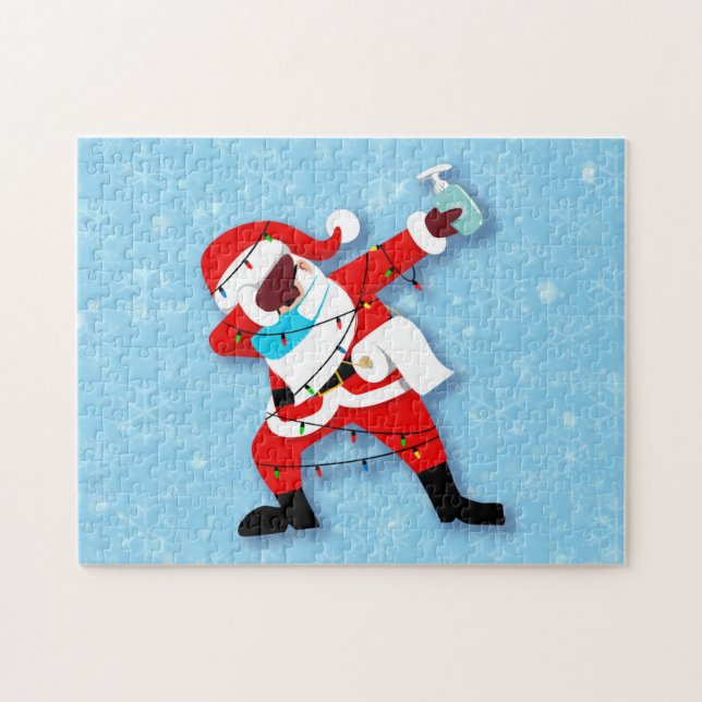 Santa Claus Dabbing Weihnachtscovid (Horizontal)