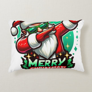 Santa Claus dabbing Weihnachtsstil Dekokissen