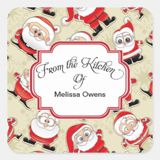 Santa Claus De la cuisine de Baking Stickers