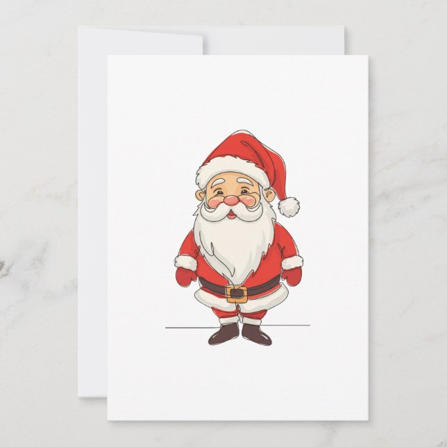 Santa-Claus Einladung (Vorderseite)