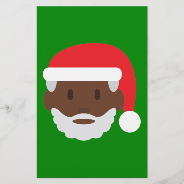 Santa claus emoji briefpapier (Vorderseite)