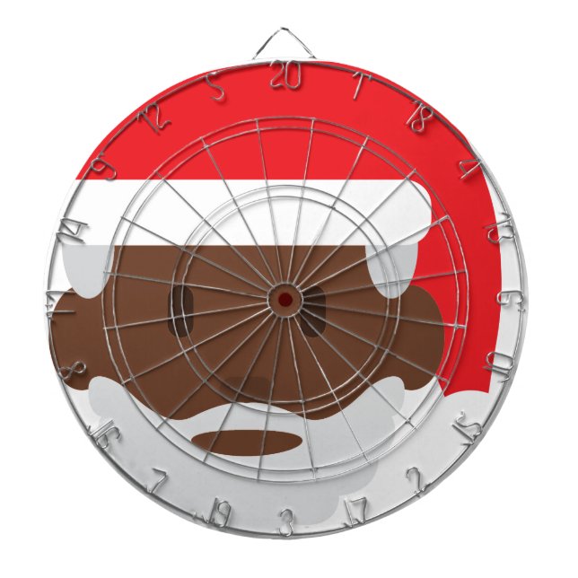Santa claus emoji dartscheibe (vorne)