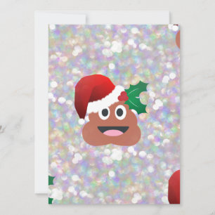 Santa claus emoji feiertagskarte