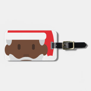 Santa claus emoji gepäckanhänger