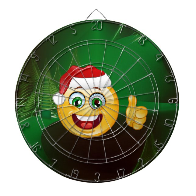 Santa claus emojis dartscheibe (vorne)