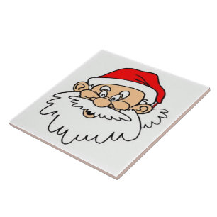 SANTA CLAUS FACE FLIESE