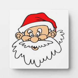 SANTA CLAUS FACE FOTOPLATTE