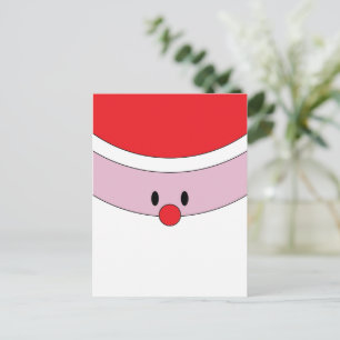 Santa Claus Face Postkarte