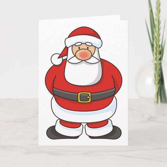 Santa Claus Feiertagskarte (Vorderseite)
