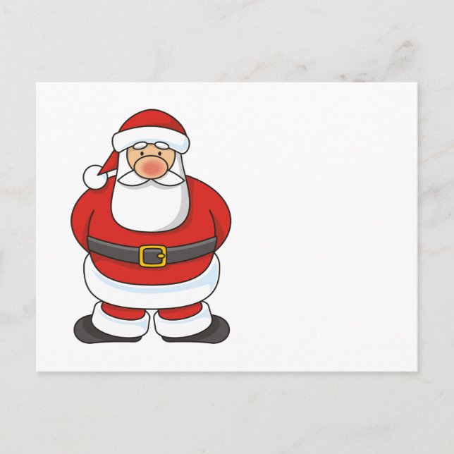 Santa Claus Feiertagspostkarte (Vorderseite)