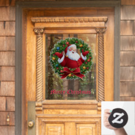 Santa Claus Fensterklammer Fensteraufkleber