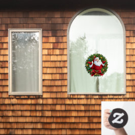 Santa Claus Fensterklammer Fensteraufkleber