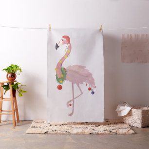 Santa claus flamingo stoff