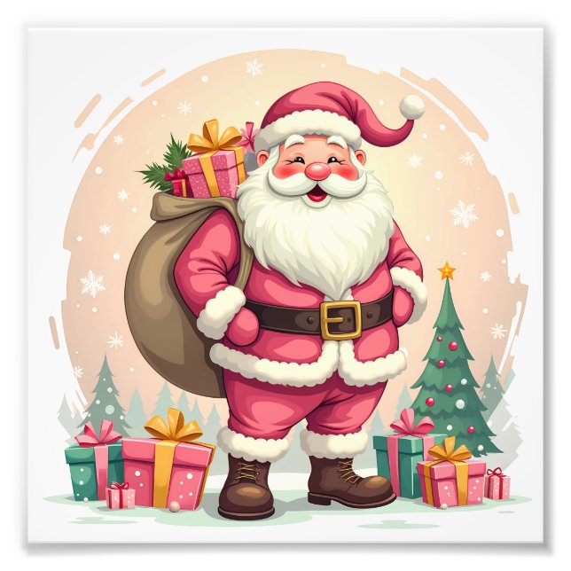 Santa Claus Fotodruck (Vorne)