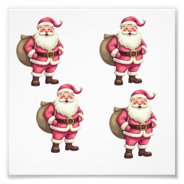 Santa Claus Fotodruck (Vorne)