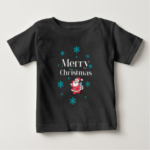 Santa Claus Frohe Weihnachten Baby T-shirt