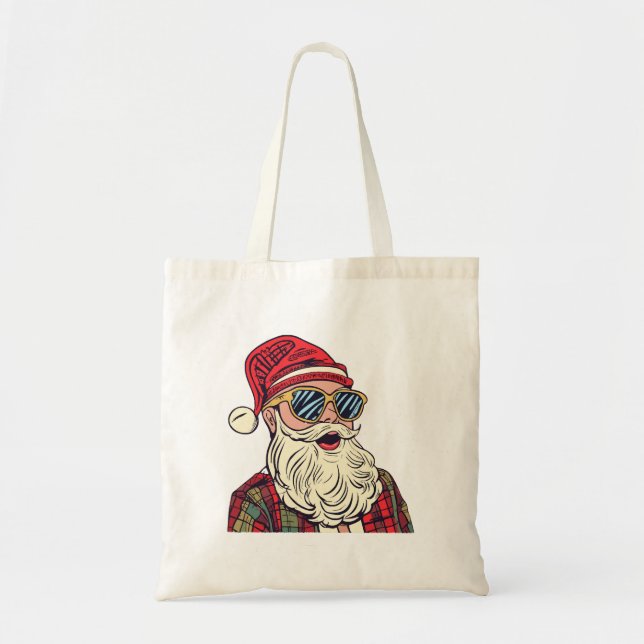 Santa Claus - Funny Tragetasche (Vorne)