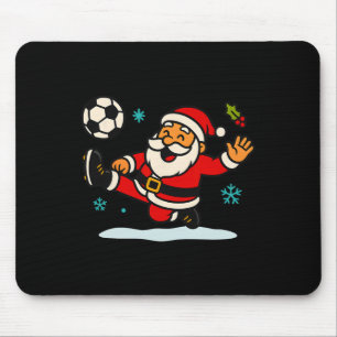 Santa Claus Fußball Sport Weihnachten Schnee X Mousepad