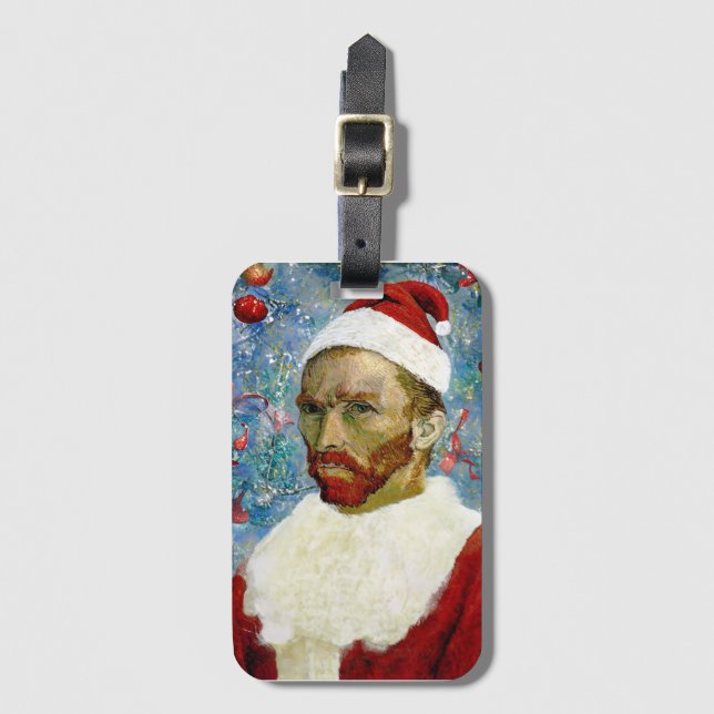 Santa Claus Gepäck Tag Gepäckanhänger (Vorderseite Vertikal)