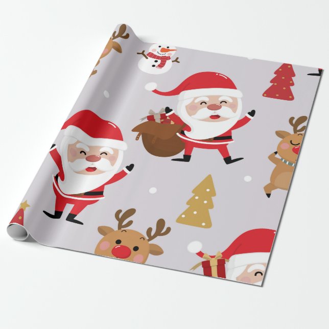 Santa Claus Geschenkpapier (Ungerollt)