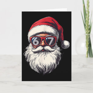 Santa Claus Gesicht 67 Weihnachten Six Seven Bruh  Karte