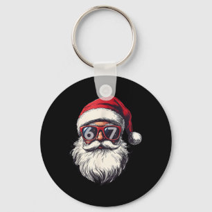 Santa Claus Gesicht 67 Weihnachten Six Seven Bruh  Schlüsselanhänger