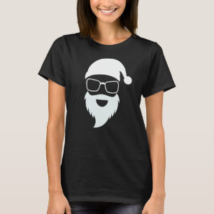 Santa Claus Gesicht Sonnenbrille Männer Frauen Coo T-Shirt