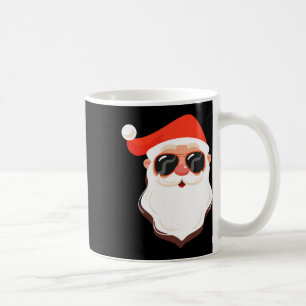 Santa Claus Gesicht Sonnenbrille Mit Hut Bart Spaß Kaffeetasse