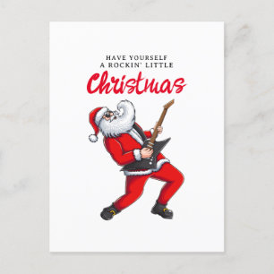 Santa Claus Gitarre spielen Weihnachten