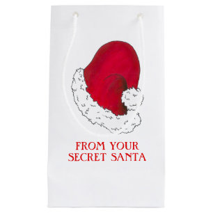 Santa Claus Hat von Secret Santa Weihnachtsgeschen Kleine Geschenktüte