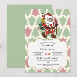 Santa Claus hiker Einladung