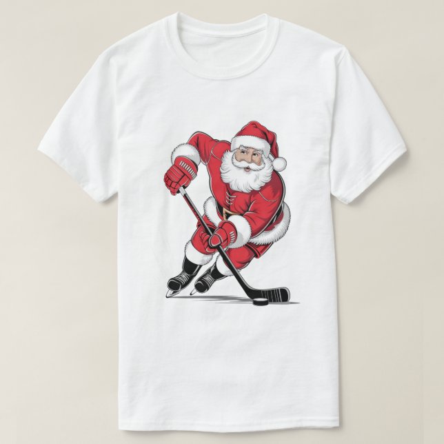 Santa Claus Hockey T-Shirt (Design vorne)