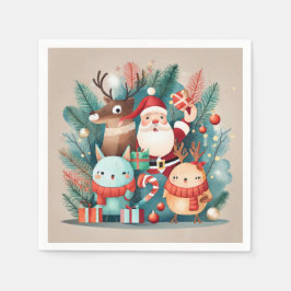 Santa Claus Holiday Napkin Serviette
