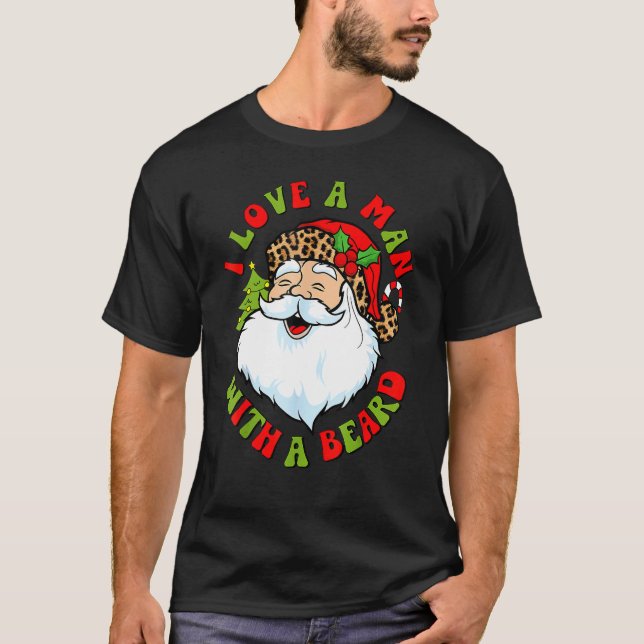 Santa Claus I. Liebe eines Mannes mit einem Bart N T-Shirt (Vorderseite)