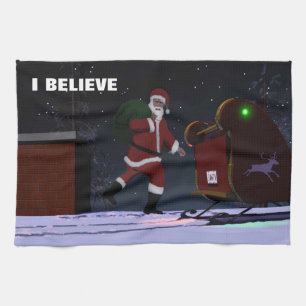 Santa Claus - Ich glaube Geschirrtuch