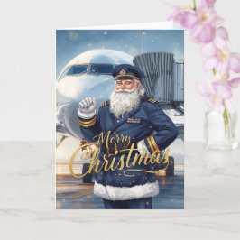 Santa Claus in at the airport Karte