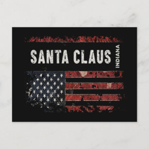 Santa Claus Indiana Postkarte