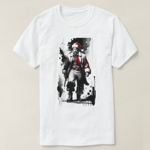 Santa Claus Ink Christmas T - Shirt