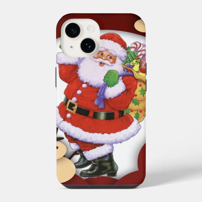 Santa Claus iPhone 14 Hülle (Rückseite)