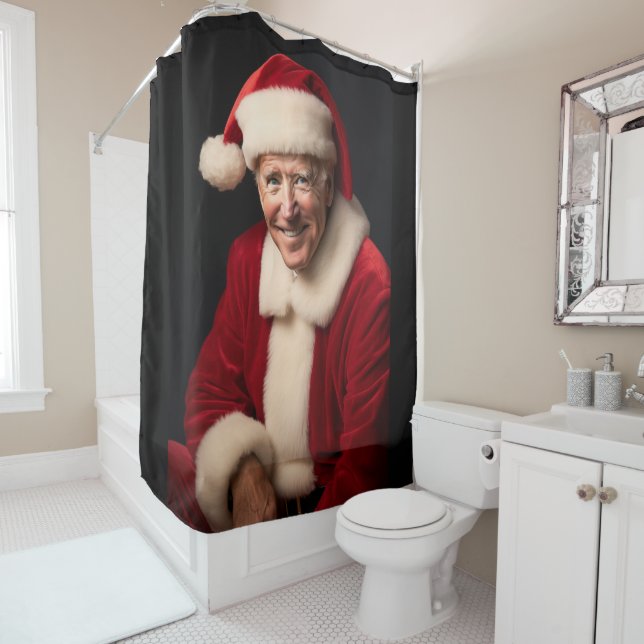 Santa Claus Joe Biden Duschvorhang (Beispiel)
