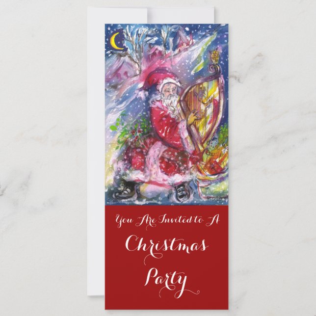 SANTA CLAUS JOUER HARP CHRISTMAS PARTY Programme (Devant)