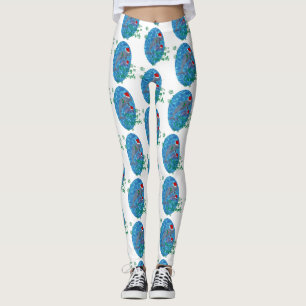 santa claus joyeux noël dauphins leggings