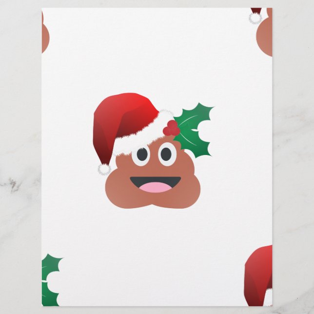santa claus kackte emoji (Vorderseite)