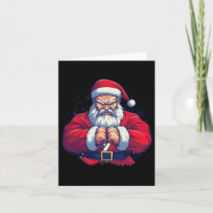Santa Claus Karate - Japan Martial Arts Weihnachte Karte