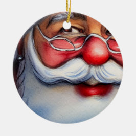 Santa Claus Keramik Ornament