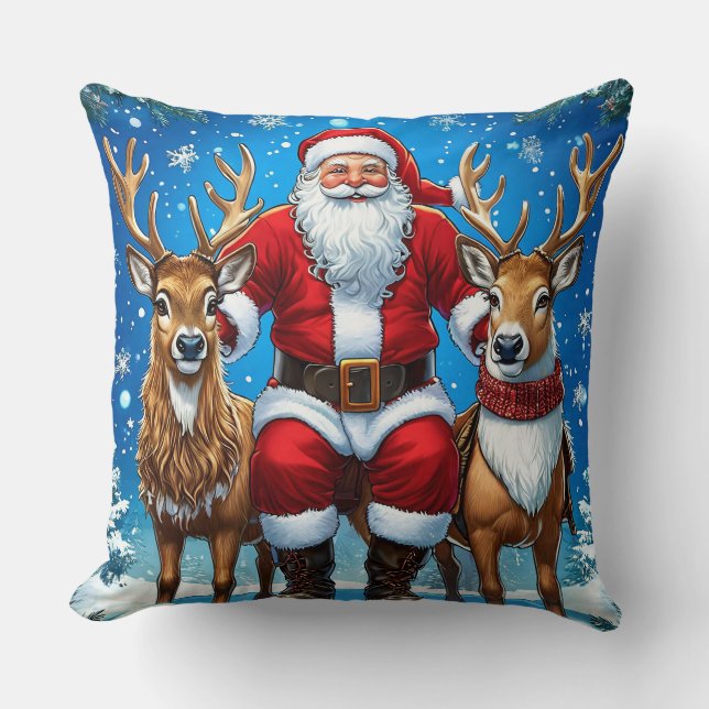 Santa Claus Kissen (Vorderseite)