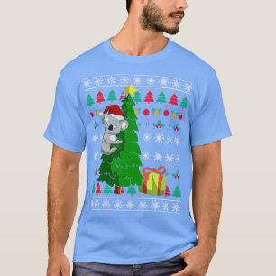 Santa Claus Koala Hässliches Weihnachten T-Shirt