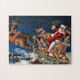 Santa Claus kommt in die Stadt