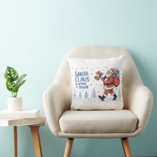 Santa Claus kommt in die Stadt Kissen